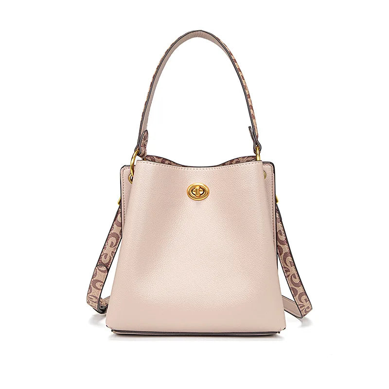 PU leather bucket bag