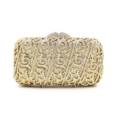 Jayla metallic clutch bag