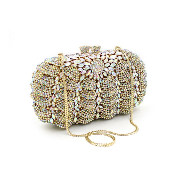 Manami metallic clutch bag