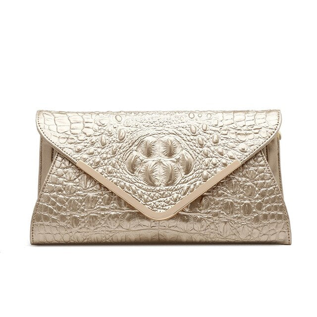 Mamie genuine leather clutch bag
