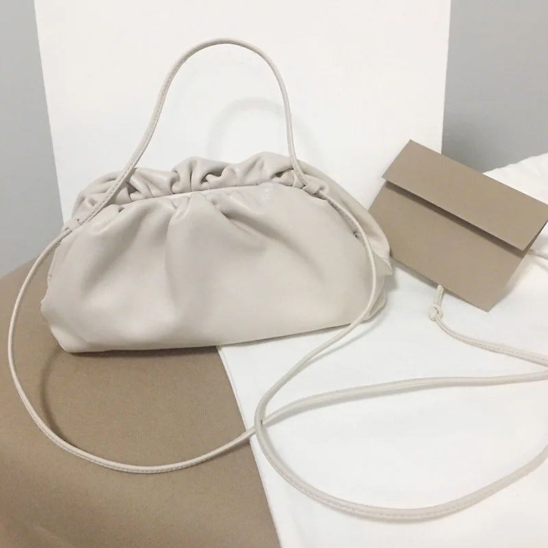 Leather cloud bag