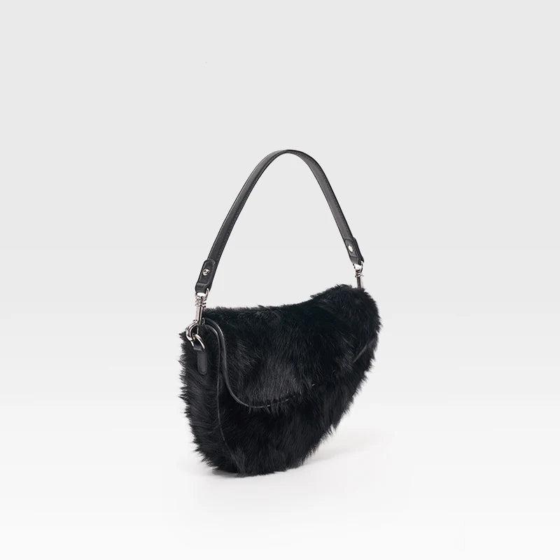 Bafelli fur saddle bag