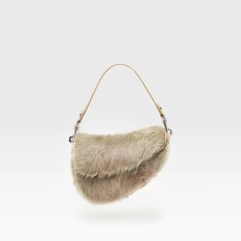 Bafelli fur saddle bag