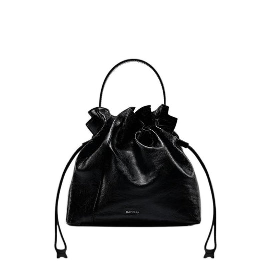 Leather bucket bag