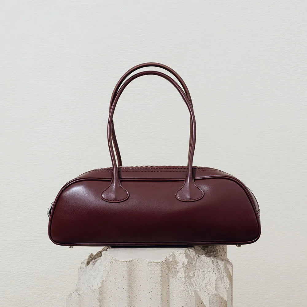 Leather shoulder bag