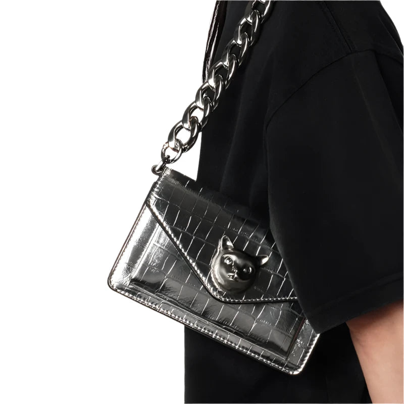 Bafelli cat fashion crocodile crossbody bag