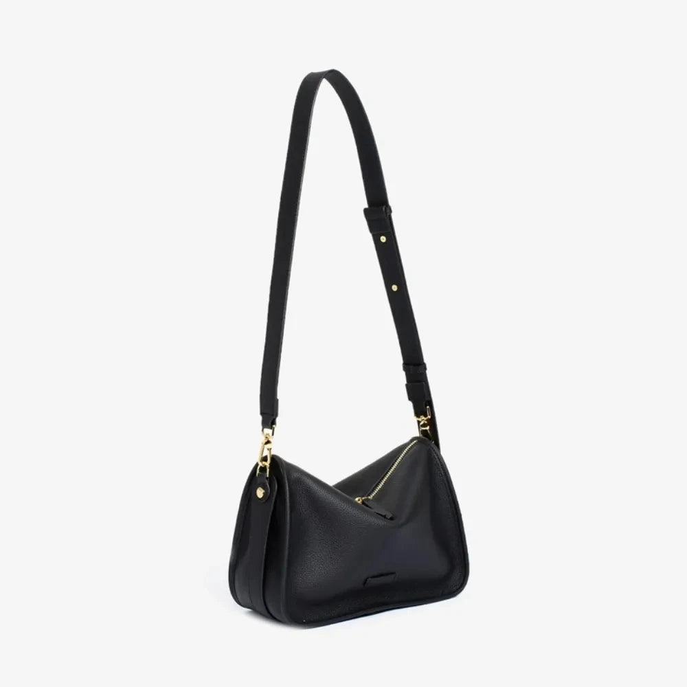 Leather shoulder bag