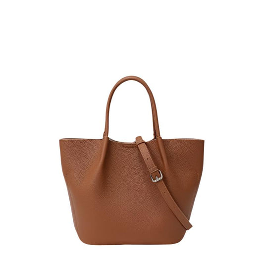 Leather bucket bag