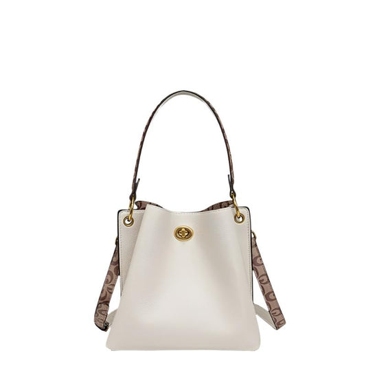 PU leather bucket bag