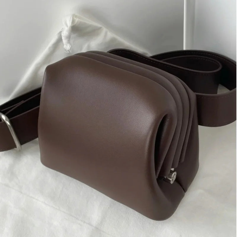 Leather shoulder bag