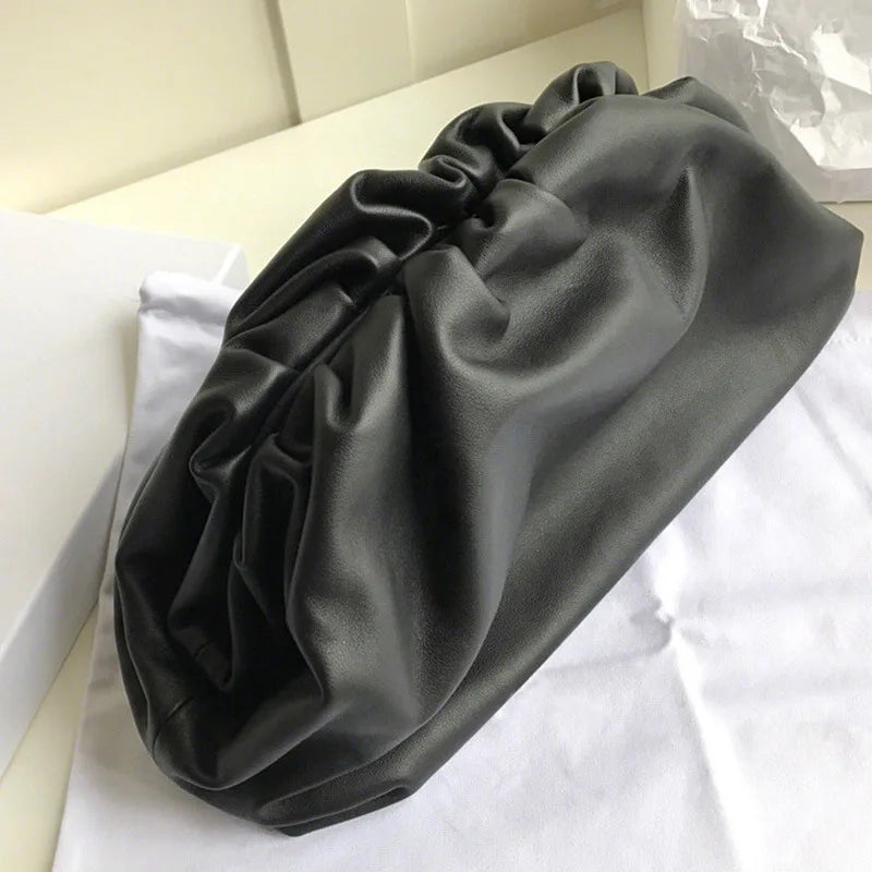 Leather cloud bag