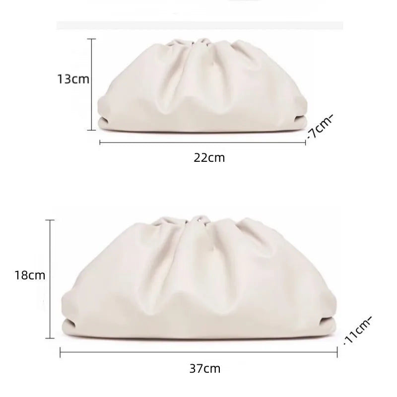 Leather cloud bag