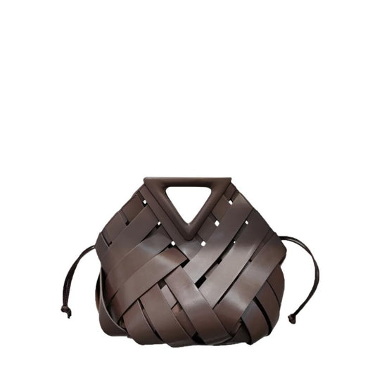 Leather hobo knotted bag