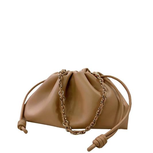 Leather bucket bag