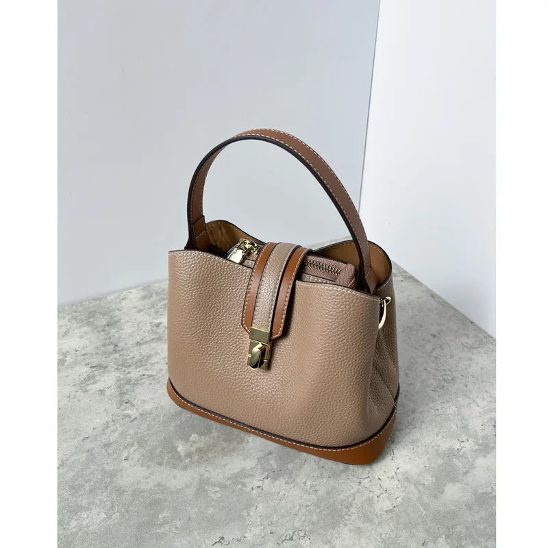 Leather shoulder bag