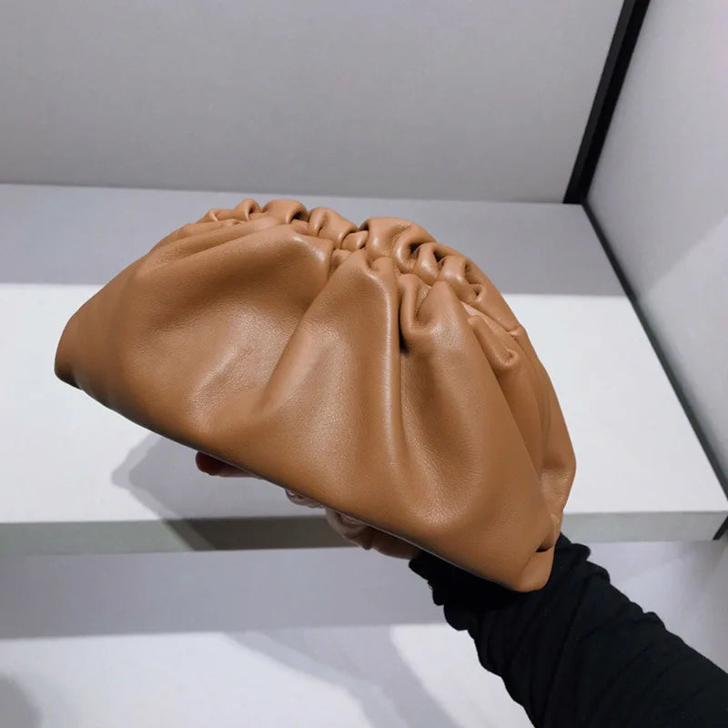 Leather cloud bag