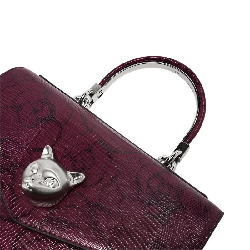 Bafelli cat floral wine bag