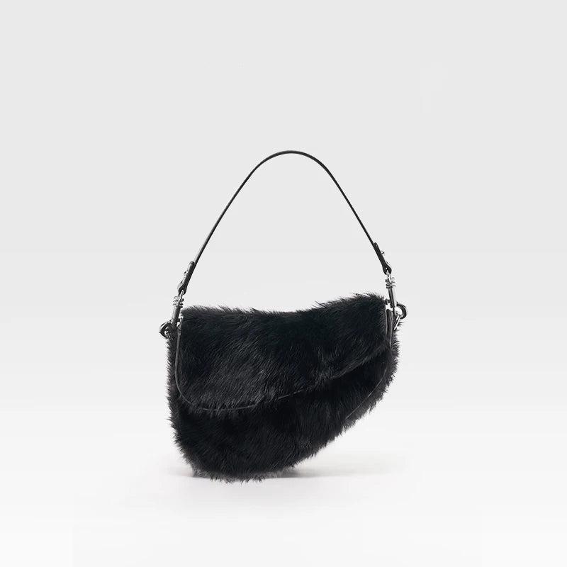 Bafelli fur saddle bag