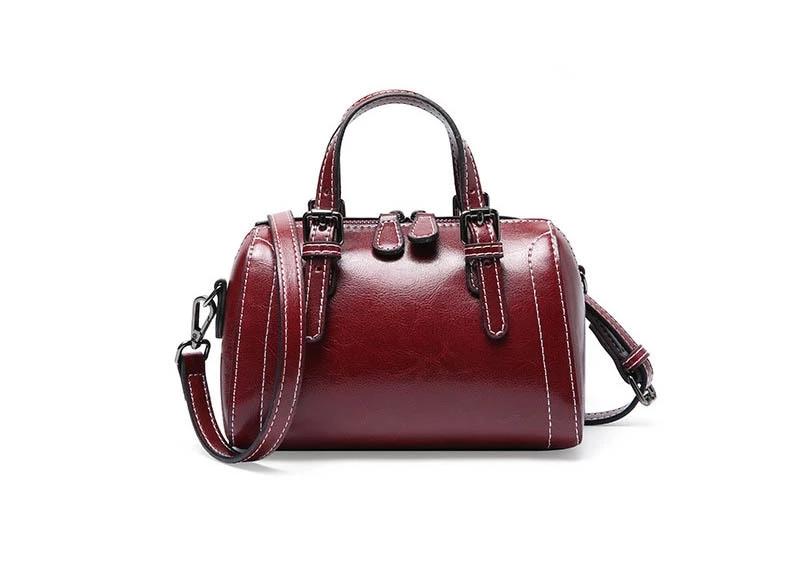 Alba genuine leather cross-body handbag