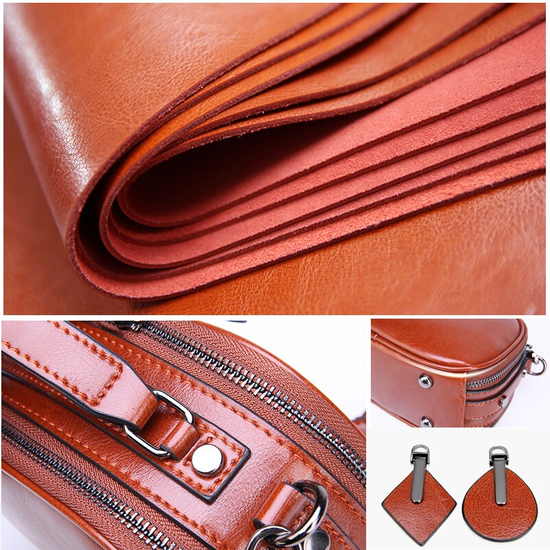 Iria genuine leather cross-body handbag