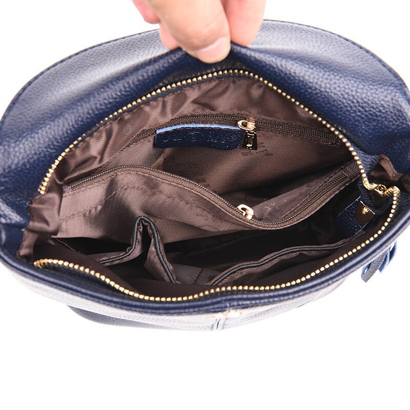 Neve genuine leather bucket handbag