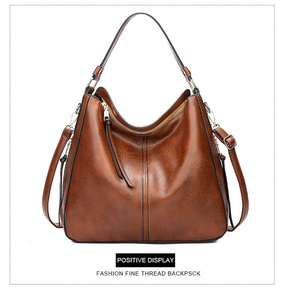 Beryl PU leather tote handbag