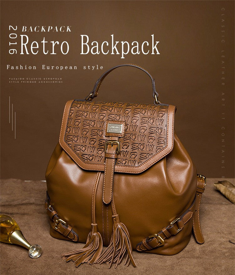 Upasana genuine leather backpack